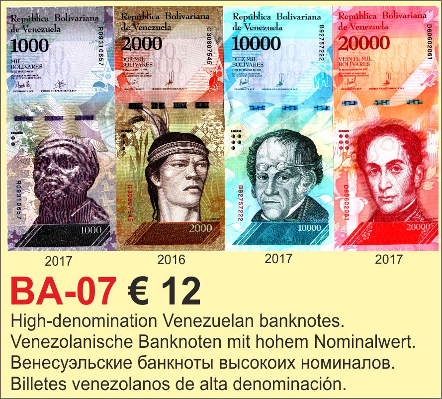 Banknotes Venesuela